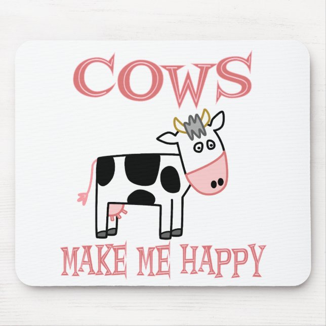 Mousepad As vacas fazem-me feliz (Frente)