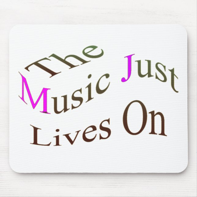 Mousepad As vidas da música apenas sobre (Frente)