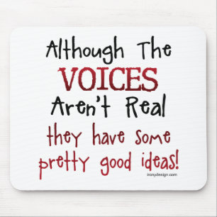 Mousepad As vozes não são provérbio engraçado real