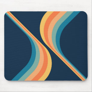 Mousepad Asas coloridas do estilo retrô, design