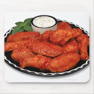 Mousepad Asas de frango fritas com queijo azul