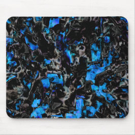 Mousepad asas de morcego abstrato sobre turquesa manchada