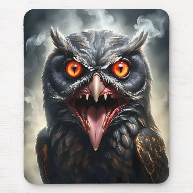 Mousepad "Asas do Pesadelo: A Coruja Vampira Dentada" (Frente)