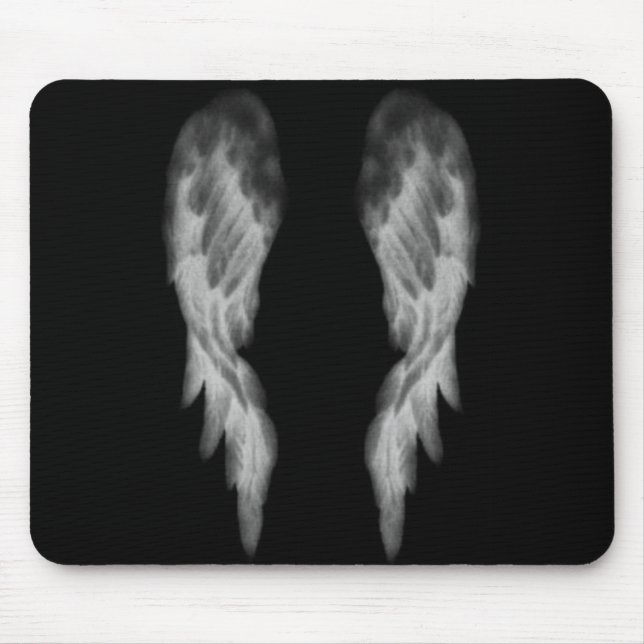 Mousepad Asas pretas do anjo (Frente)