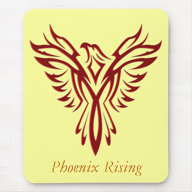 Mousepad Ascensão carmesim de Phoenix (Frente)
