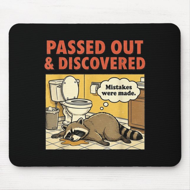 Mousepad Ashland Liquor Bandit Raccoon Funny  (Frente)