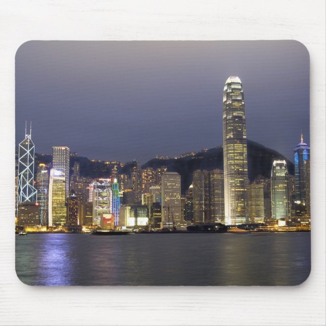 Mousepad Ásia, China, Hong Kong, horizonte urbano e 2 (Frente)