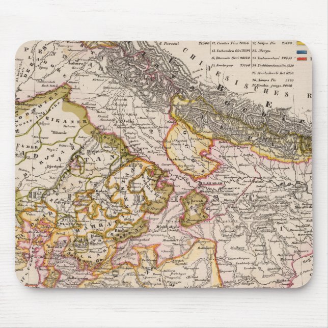 Mousepad Ásia, Índia, Bangladesh (Frente)