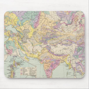 Mousepad Asien u Europa - Mapa Atlas da Ásia e da Europa