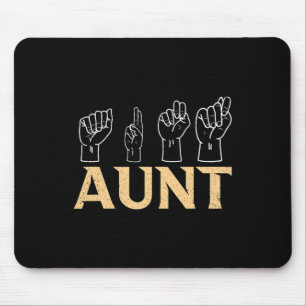 Mousepad Asl American Sign Language Interpreter Deaf Awaren