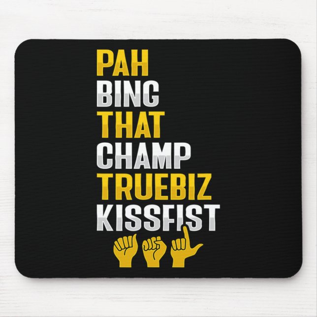 Mousepad Asl Hand Gesture Deaf Hearing Loss Awareness 8  (Frente)