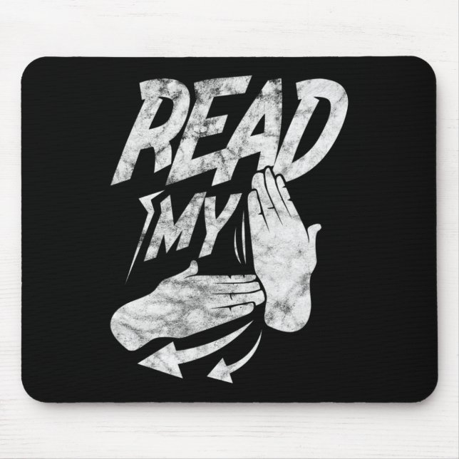 Mousepad ASL Lê Minha Linguagem de Sinal Americano Surdo de (Frente)