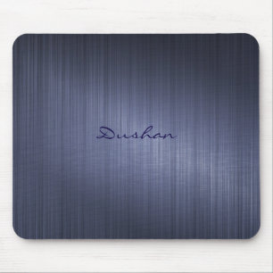 Mousepad Aspecto de alumínio Design de cor azul escura