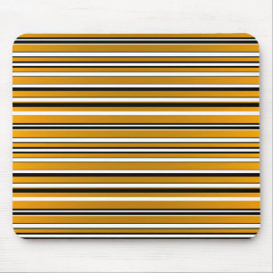 Mousepad Aspectos das tiras brancas de ouro preto