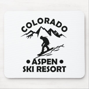 Mousepad Aspen Colorado - estância de esqui