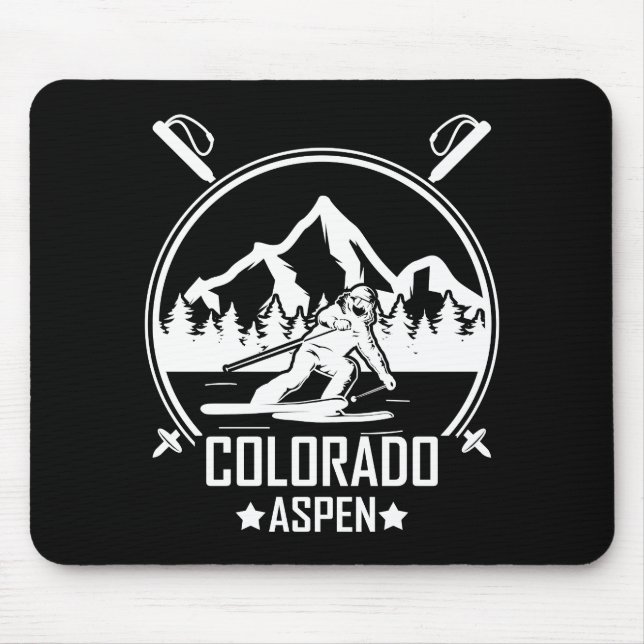 Mousepad Aspen Colorado ski (Frente)