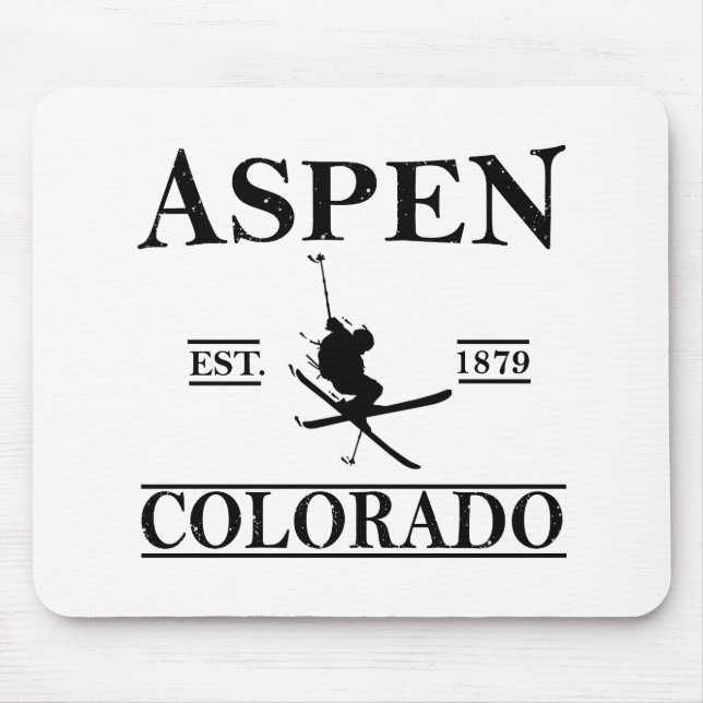 Mousepad Aspen Colorado ski (Frente)