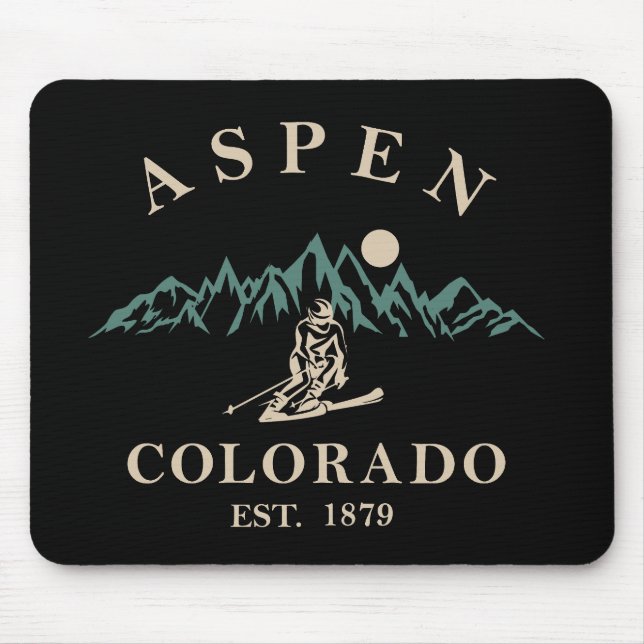 Mousepad Aspen Colorado ski (Frente)