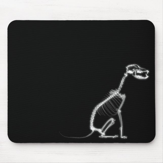 MOUSEPAD ASSENTO DO ESQUELETO DO CÃO DE FILHOTE DE CACHORRO (Frente)