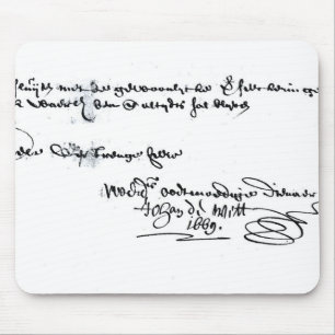 Mousepad Assinatura de Johan de Witt