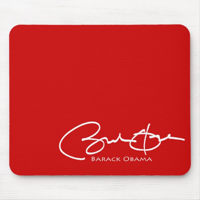 Mousepad Assinatura de Obama (Frente)