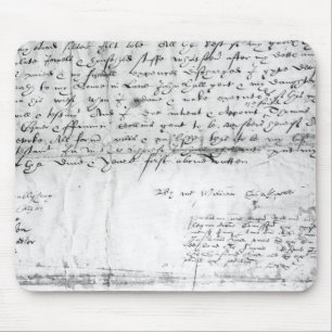 Mousepad Assinatura de William Shakespeare, 1616