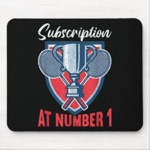 Mousepad Assinatura no Número 1 do Badminton Divertido