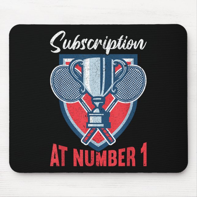 Mousepad Assinatura no Número 1 do Badminton Divertido (Frente)