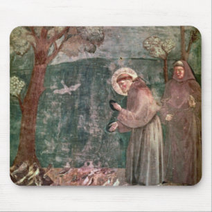 Mousepad Assisi, St Francis e os pássaros