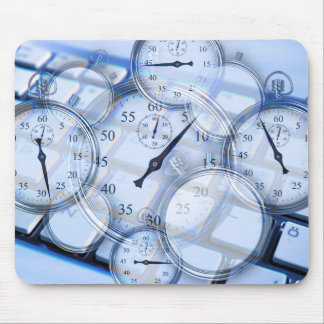 Mousepad Assiste o Escritório do Teclado do Relógio