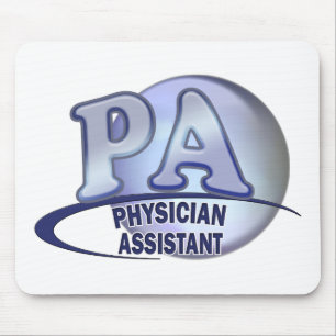 MOUSEPAD ASSISTENTE AZUL DO MÉDICO DO LOGOTIPO DO PA