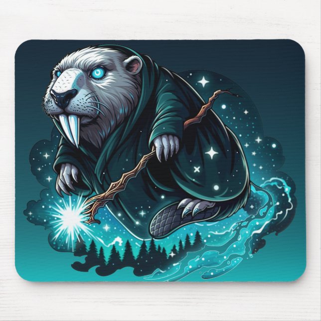 Mousepad Assistente de castor místico (Frente)