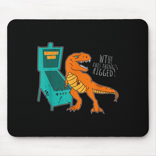 Mousepad Assistente de Pinball do Dinossaur - Pict do Jogad (Frente)