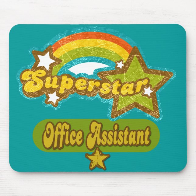 Mousepad Assistente do escritório da estrela mundial (Frente)