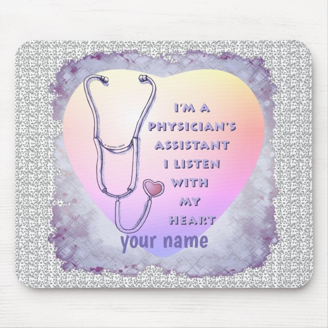 Mousepad Assistente Médico Coração (Frente)