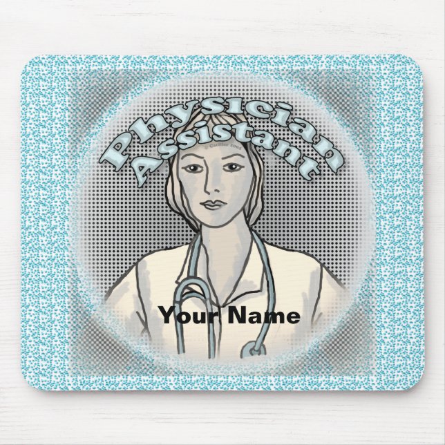 Mousepad Assistente médico feminino (Frente)