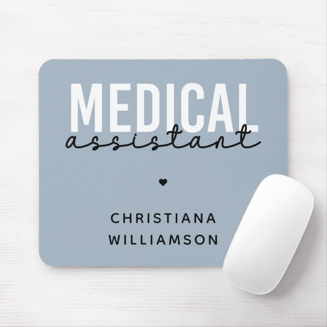 Mousepad Assistente médico personalizado | Presente do Assi (Com mouse)