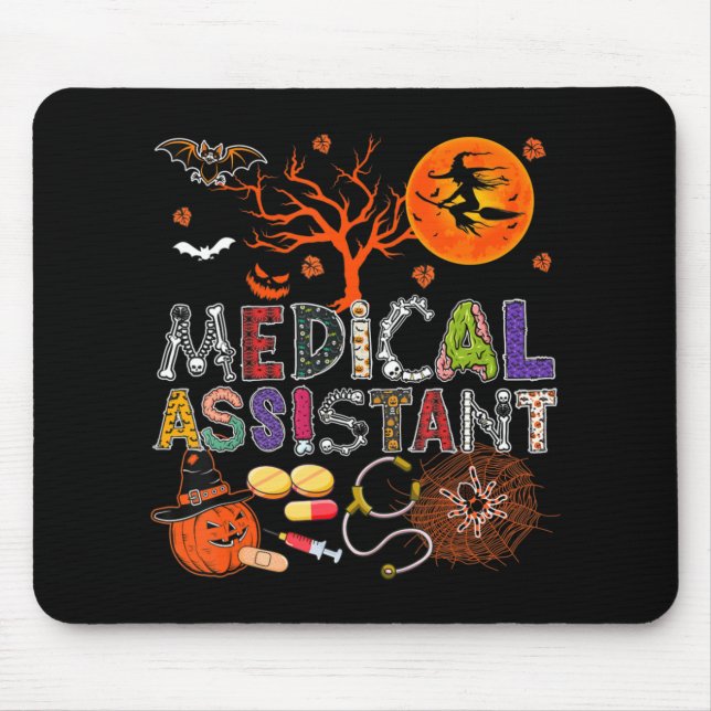 Mousepad Assistente Médico Zombie Zombie Costume Scary P (Frente)