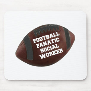 Mousepad Assistente Social Fanático por Futebol