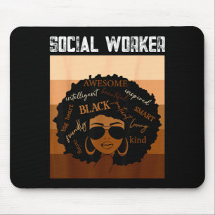 Mousepad Assistente Social História Afro Americana Negra