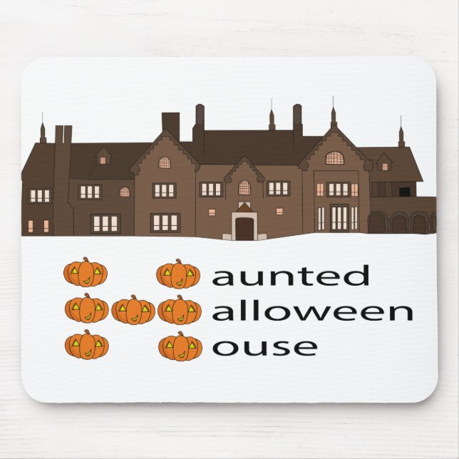 Mousepad Assombrada Halobetween House Pumpkin (Frente)