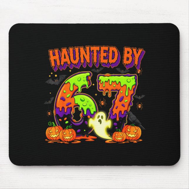 Mousepad Assombrado Por 67 Drip Engraçado Seis Sete Fantasm (Frente)