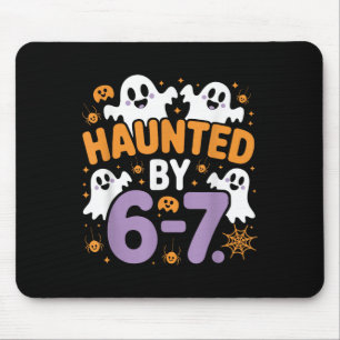 Mousepad Assombrado Seis Sete 6 7 Meme 67 Mão de Esqueleto