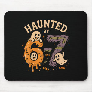 Mousepad Assombrado Seis Sete 6 7 Meme 67 Mão de Esqueleto 