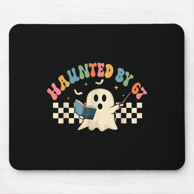Mousepad Assombrado Seis Sete 6 7 Meme 67 Mão de Esqueleto  (Frente)