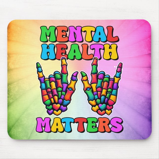 Mousepad Assuntos de Saúde Mental (Frente)