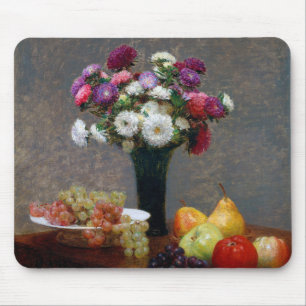 Mousepad Asters and Fruta, Henri Fantin-Latour