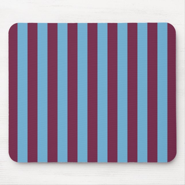 Mousepad Aston Villa stripes clube de futebol (Frente)