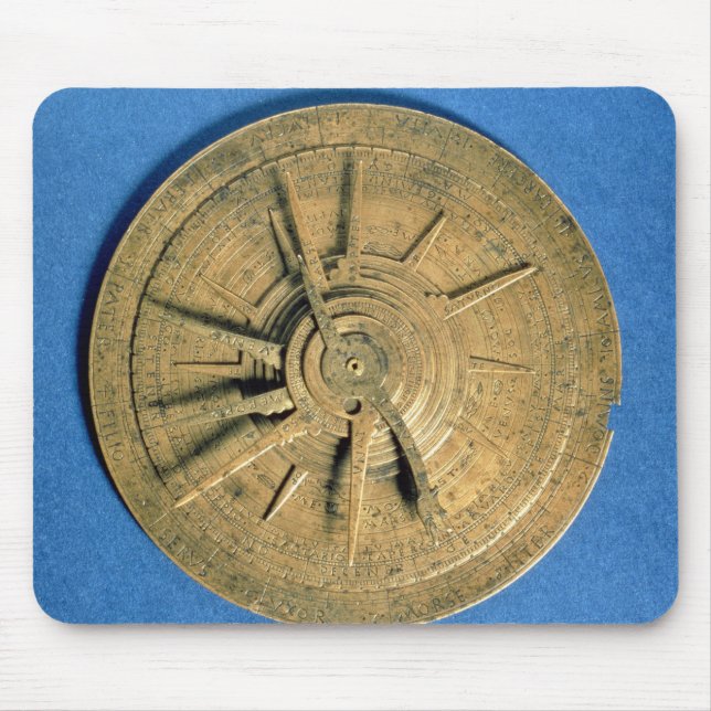 Mousepad Astrolabe para horóscopos calculadores, europeu (Frente)