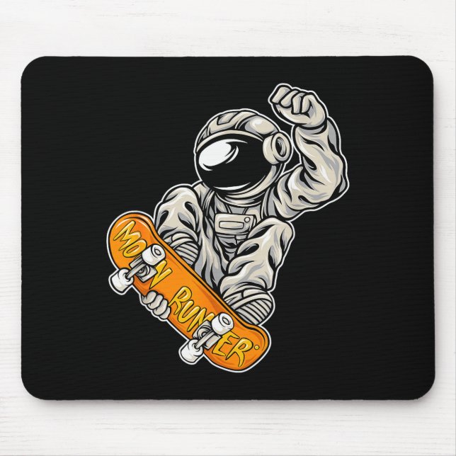 Mousepad Astronaut Skateboarder, Skateboarding Lover, Astro (Frente)